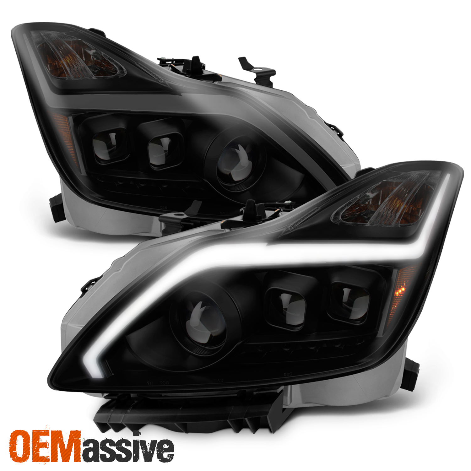 [Black Smoked]Fits 20082015 G37 / Q60 Coupe Sequential LED Projector